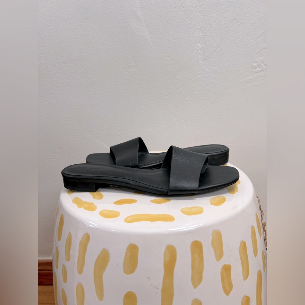 Reformation flat black slip ons